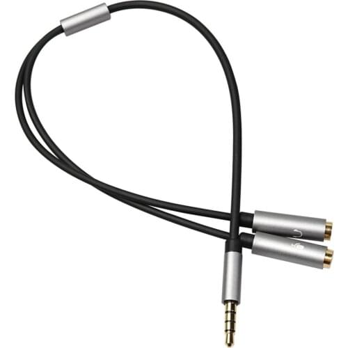 New CTIA 3.5mm 1 Male to 2 Female Phone Microphone Audio Cable Adapter Splitter Eraphone Jack Plug Audio Adapter