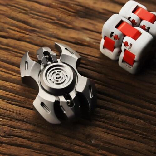 New Year Fingertip Spinning Gyro Copper Titanium Alloy Metal EDC Rotation Between Fingers