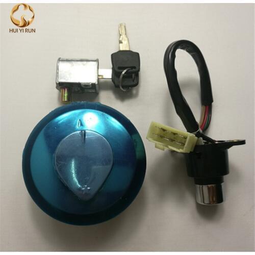 New Motorcycle Switch Gas Fuel Tank Cap With Lock Key