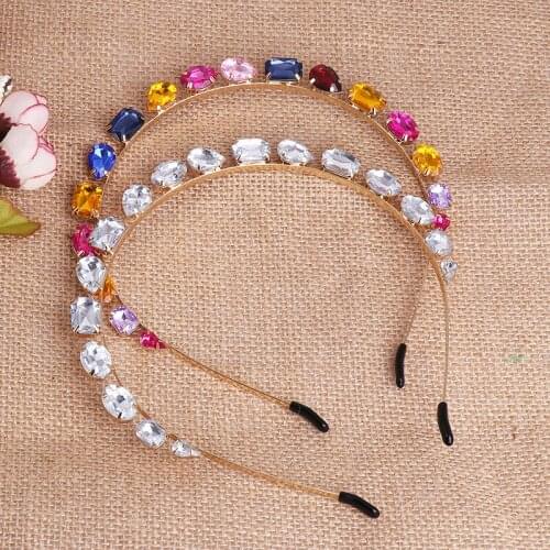 Hair Accessories Crystal Pearl Headband Hairband Hoop Fashion Band Womens Hair