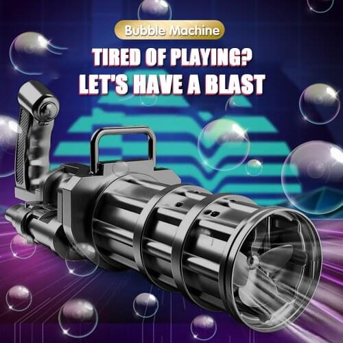 Fifteen Hole Large Gatling Bubble Gun Electric Bubble Toys Outdoor Wedding Bubble Summer Automatic Soap Water Bubble Machine