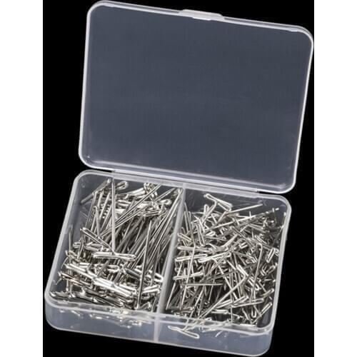 Package of 160pcs Steel T-PINS 1 Inch and 1.5 Inch long for Sewing Crafts Memos Macrame Models Wigs