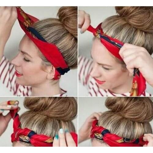 Women Men Headband Turban Bandana Square Scarf Cotton Hip Hop Hair Neck Wrap New