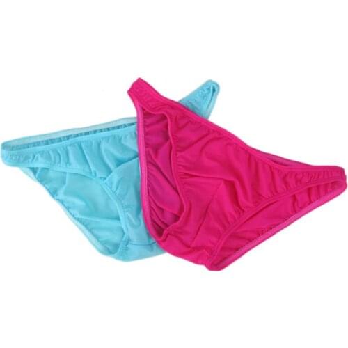 Mens G1572 Sexy Bikini Contoured Pouch Low Rise Moderate Back Nylon spandex soft thin jersey semi c-thru