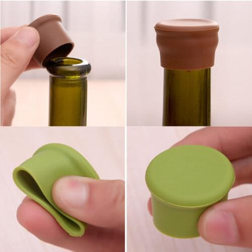 1pcs silicone wine stoppers Leak free wine bottle sealers for red wine and beer bottle cap