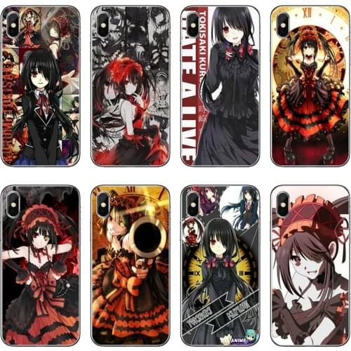 Silicone Case Coque For Xiaomi Mi 9 8 SE Pro A2 Lite 6X 5 4 A3 A1 Note Max Mix 2 3 Pocophone F1 TPU Cover Anime Kurumi Tokisaki