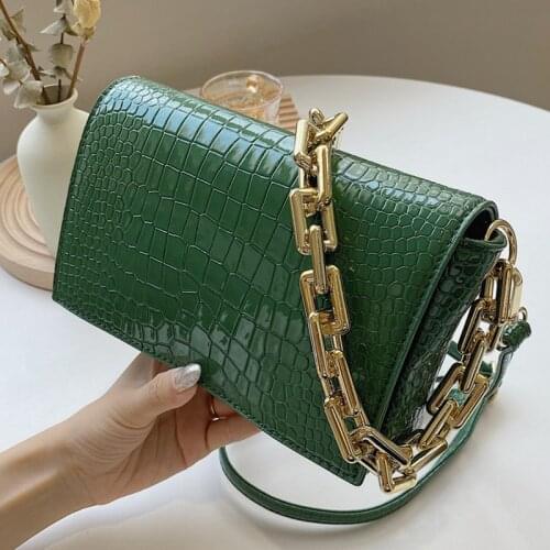 Chain Flap PU Leather Shoulder Crossbody Bags For Women Solid Color Womens Designer Small Handbag Female Travel Messenger Bag