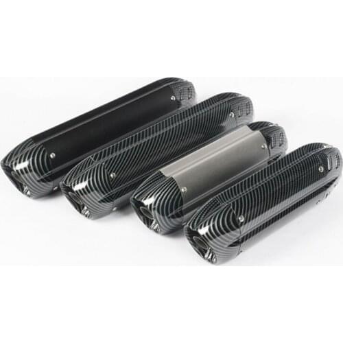 51mm Universal Motorcycle Exhaust 470mm 370mm Muffler stainless steel For Ninjia 300 Z750 R25 CBR500R R6 ATV NMAX155 K7