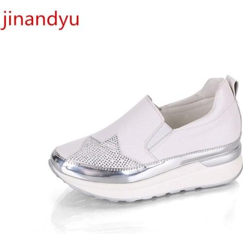 Womens Hidden Heels Wedge Sneakers Female Loafers Women Platforms Black White Sport Shoes Fashion Crystal Girls Sneakers 2021
