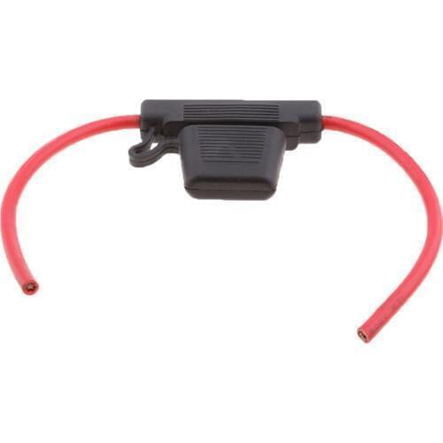 1 Set Waterproof Car Automobile 18 Gauge In-line Fuse Holder + 60A MAXI Fuse