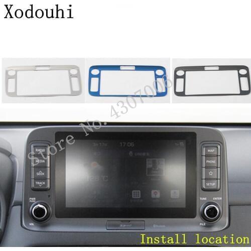 Car Garnish Detector Trim Dashboard Meter Instrument Panel Gauge Frame 1pcs For Hyundai Kona Encino Kauai 2017 2018 2019 2020