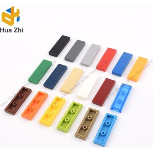 Building Blocks Parts 63864 10PCS Tile 1 x 3 LEGOING MOCS Education