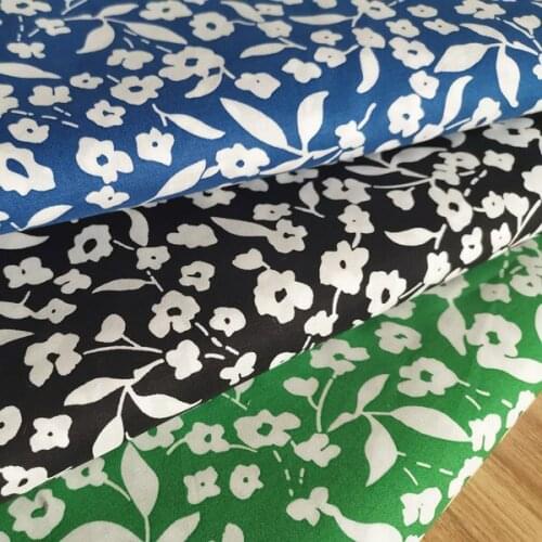 140x50cm Vintage Small Floral Pastoral Flowers Twill Cotton Sewing Fabric Making Bedding Dress Handmade Pajamas Bag Cloth