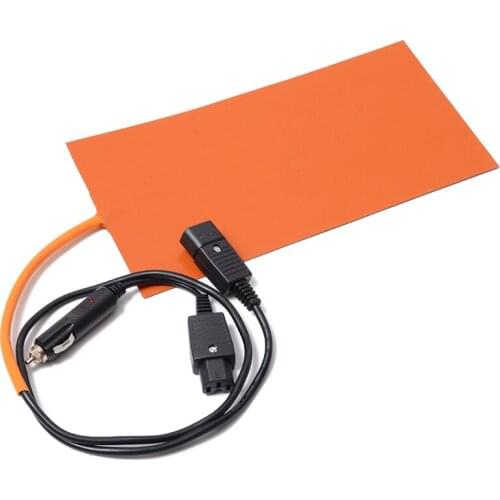 152mmx304mm 12V 100W Silicone Heated Pad For Pizza Delivery Bag with Car Charger