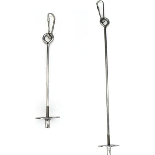 16cm/23cm Stainless Steel Small Parrot Toy Meat Food Holder Stick Fruit Skewer Bird Treating Tool Birds Cage Accessories