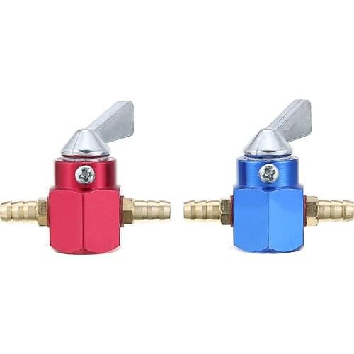 2pcs 6mm Motorcycle Petrol Fuel Tap Switch Inline Petcock Valve Fit For Scooter Dirt Bike Accessories Parts