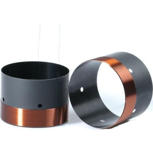 2pcs Bass Speaker Voice Coil 51mm Woofer Loudspeaker Repair Parts With Vent hole 8ohm 51Core Aluminum 2 layer Round Copper Wire