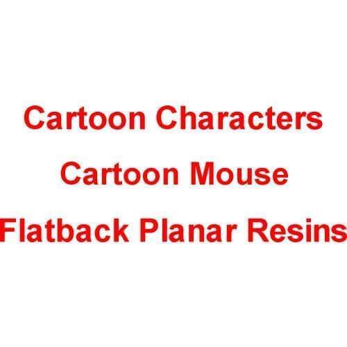 50pcs/100pcs Mixed Cartoon Little Mouse Flatback Planar Resin Cabochon for Hair Bow Centers Home Decoration Accessories