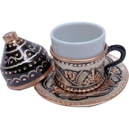 Authentic Turkish Coffee Cup With Porcelain Mug Traditional Turkish Espresso Coffee Maker Tea Cup Saucer Thermos Cezve