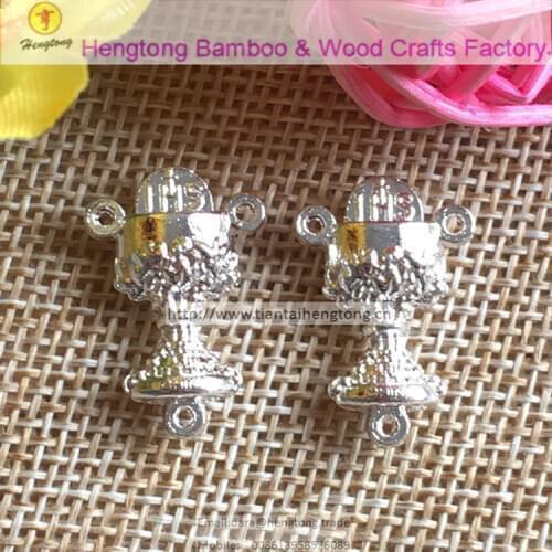 Free ship 60pcs/pack three hole alloy rosary centerpieces,Alloy Saint Chalice center Metal Rosary Center Communion Centerpiece