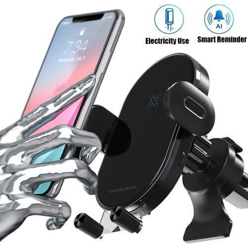 Qi Fast Charging Automatic Car Mount 15W Wireless Charger Car Stand Holder For iPhone 11 Pro XS Max XR for Samsung S10 Note 10