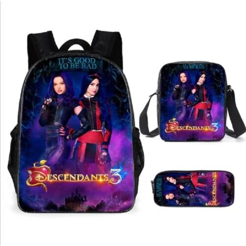 2021Hot Descendants Kids School Bags Toddler Backpack For Girls Boys Large Book Bag Chidlren Gifts Sac A Dos Enfant