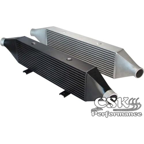 FMIC Front Mount Intercooler Fit For Subaru Impreza WRX STI 02-07 EJ20 EJ25 Silver / Black