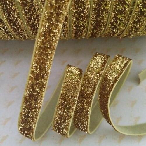 3/8" frosted glitter elastic B-521 for accessaries, 50yards/roll