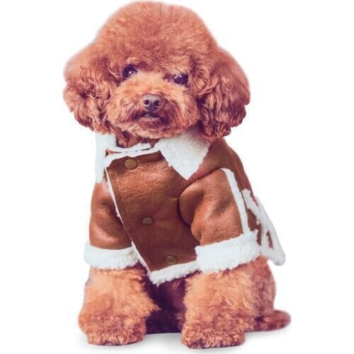 Lamb Hair Dog Clothes Autumn Winter Clothes Pet Jacket Teddy Puppy Small Dog Puppies Pet Supplies Pets Clothing Jacket Coat