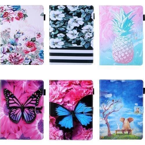 Fashion Pattern Stand Case For Amazon Kindle Fire HD 7 inch 2015 All New Fire 7 2017 Tablet PC Case Cover capa Funda Buffterfly