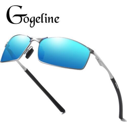 Gogeline 2020 Mens Polarized Sunglasses for Driving Photochromic Sunglasses Men Metal spring Frame Night vision Sun Glasses