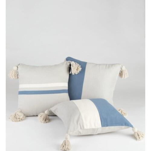 Tasseled Cushion Pillowcase Triple 40x40cm