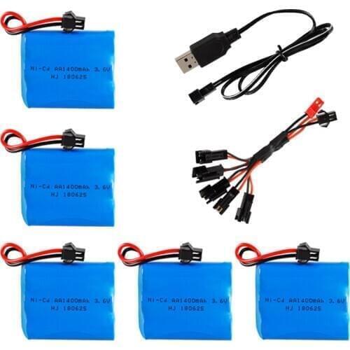 3.6v 1400mah NiCD Battery For Rc toys Car Tanks Trains Robot Boat Gun Ni-CD AA1400mah 3.6v Rechargeable Battery