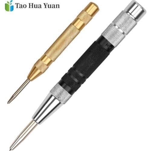 Tao Hua Yuan Super Strong Automatic Centre Punch and General Automatic Center Punch Adjustable Spring Loaded Metal Drill Tool AA