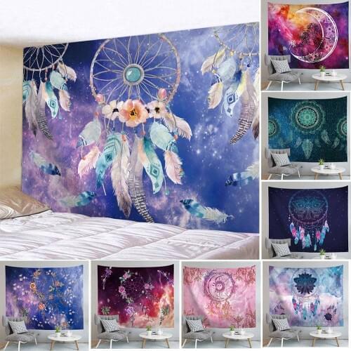 Psychedelic Wind Chimes Floral Tapestry Wall Hanging Dorm Backdrop Decor Hippie Big Wall Tapestry Carpet Hanigng Tapestry Cloth