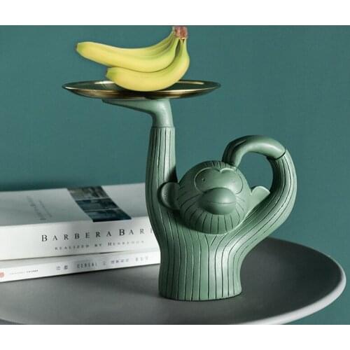 Nordic Creative Resin Home Adornment Decoration Animal Doll Storage Disc Living Room Bedroom Snack Tray Accessories Ornaments