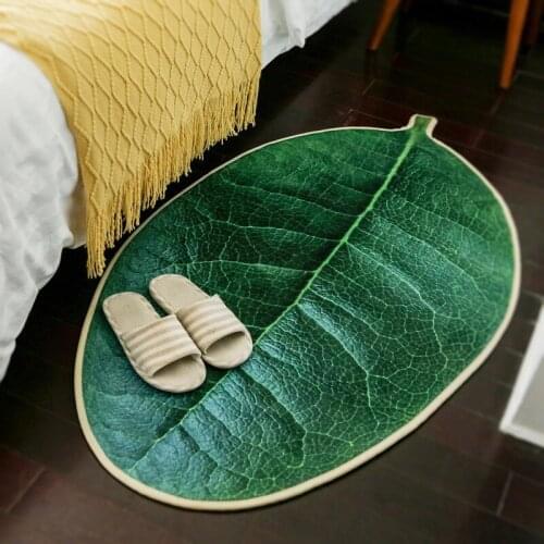 1pc S/M/L Size Modern Geometric Home Mat Room Area Rug Floor Carpet For Living Room Bedroom Large Leaf Shape vloerkleed
