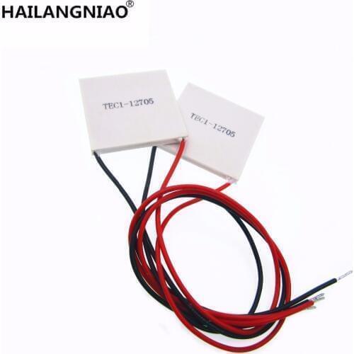10pcs/lot+new TEC1-12705 Thermoelectric Cooler Peltier 12705 12V 5A Cells, TEC12705 Peltier Elemente Module