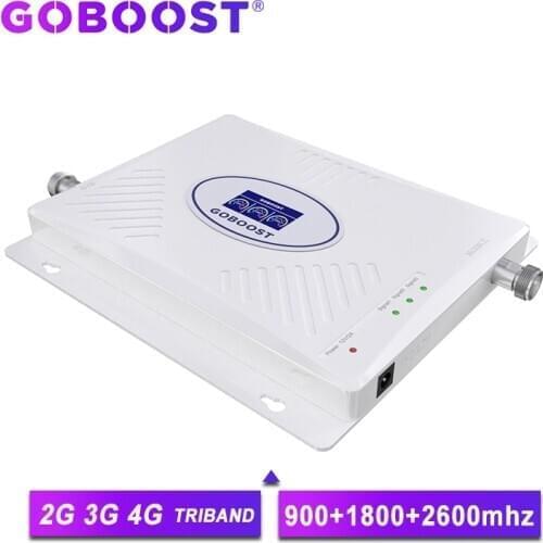 LTE 4G Booster Signal For Cell Phone GSM 2G 3G 4G Cellular Signal Amplifier Signal 900 1800 2600 Internet 3G 4G Amplifier Voice