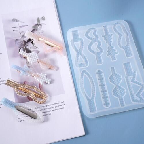 Hair Clip Irregular Charms Silicone Mould Hair Accessories Irregular Charms Making Tools UV Resin Mold epoxy resin molds