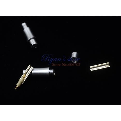 1 pair Custom Male headphone Pins plug connector parts For Sennheiser hd 800 HD800 Cable DIY Connectors Adapter