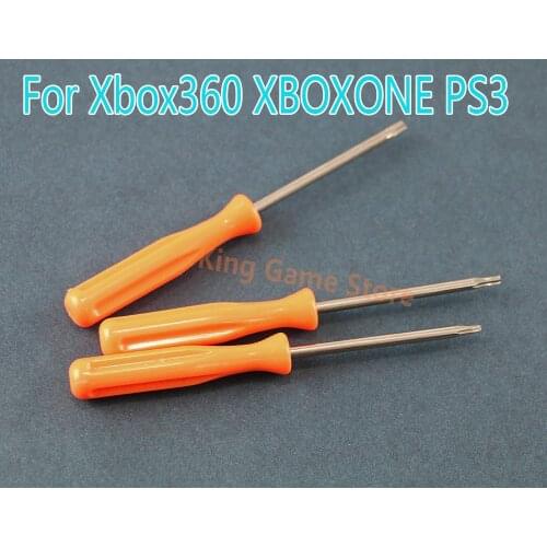5pcs For Xbox 360 one / ps4/ PS3 Security Screwdriver Tamperproof Hole Repairing Opening Tool Screw Driver Torx T6 T8 T10