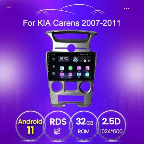 Ram 2G+32G Android 11 Car Multimedia Radio For Kia Carens 2007 2008 2009 2010 2011 GPS Navigation Auto Stereo Head Unit Wifi SWC