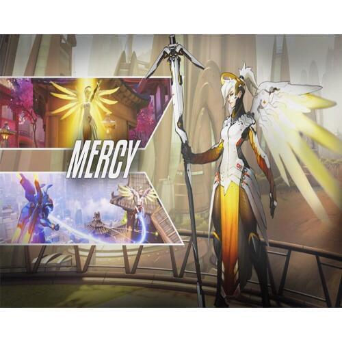 Decorative wallpaper Overwatch Mercy background wall painting