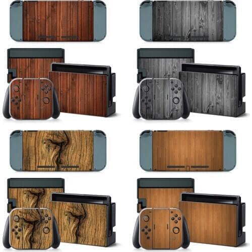 Wood design for Nintend Switch console and controller sticker For Nintend Switch Skin Sticker NS Game Console Vinyl Sticker