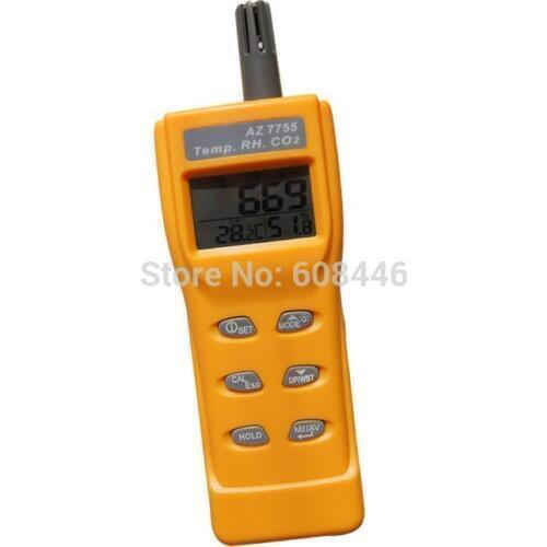CO2 detector humidity dew point temperature detection RH Temp CO2 tester 3in1