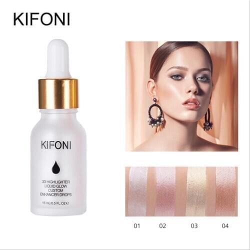 KIFONI Liquid MakeUp Highlighter Cream Concealer Shimmer Face Glow Ultra-concentrated illuminating bronzing drops T1553