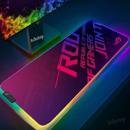 Cool RGB Large MousePad XXL Gaming Mouse Pad ASUS Gamer Computer Mouse mat Backlight Carpet Keyboard Desk Mats Mouse pad Gamer