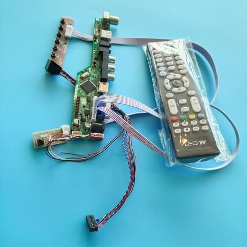 Kit for LTN140AT21 LVDS AV 1366x768 Panel LCD Screen Audio LED VGA Remote TV USB Display HDMI 40pin Controller Doard Monitor 14"