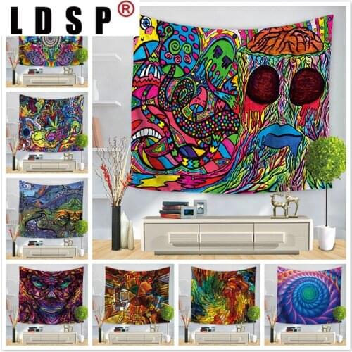 LDSP Tapestry Wall Hanging Abstract Fabric Mural Background Cloth Wall Rugs Towel Beach Blanket Dorm Living Home Decor